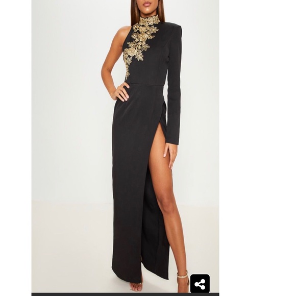 Asymmetric Embroidered Trim Maxi | Poshmark